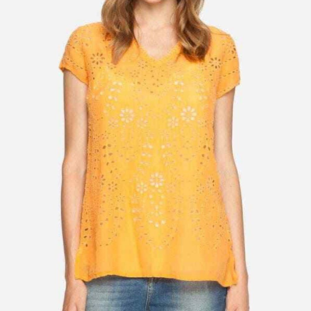 Johnny Was  Eyelet Top
